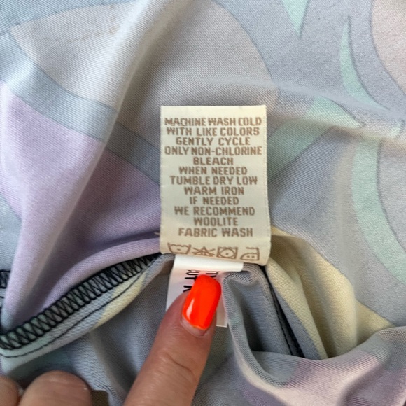 Psychedelics Jonathan Martin Black and Multicolor Scarf tunic size S NWT - Picture 15 of 15